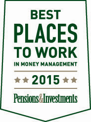 P&I Best Places to Work 2015 Award