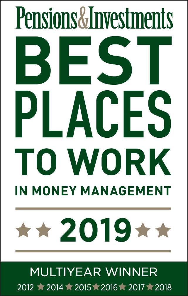 P&I Best Places to Work 2019 Award