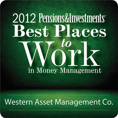 P&I Best Places to Work 2012 Award