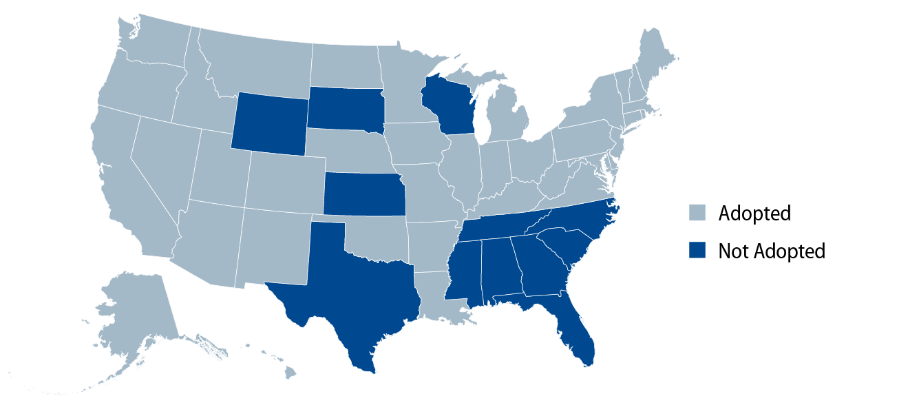 Explore Status of State Action on the Medicaid Expansion Decision.