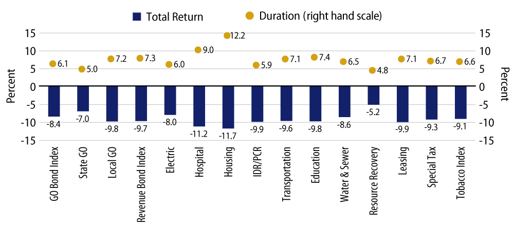 Explore Municipal Index YTD Return and Duration