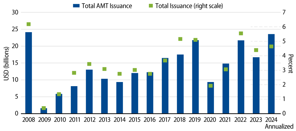Annual Muni AMT Issuance
